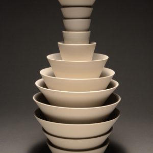 <strong>Ceremonial Bowls 12, 2014</strong><br/>
14 X 11"<br/> FIRED PORCELAIN BOWLS