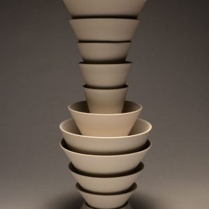 <strong>Ceremonial Bowls 11, 2014</strong><br/>
13.5 X 7.5" <br/>FIRED PORCELAIN BOWLS