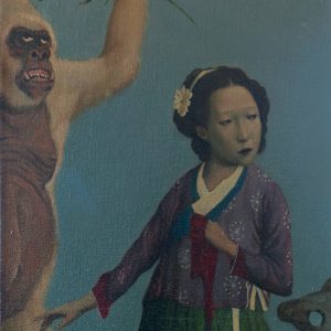 Meet The Legendary Monkey, 16 x 13”, Oil on Canvas