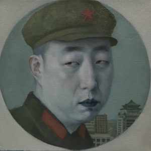 Portrait of Zhou Tong, 2022, 12" x 12", Oil On Canvas