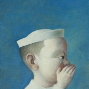 Whisperer 1, 2022, 6" x 6", Oil on Canvas
