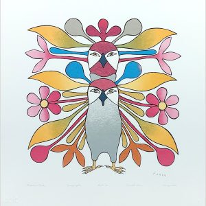 Blossoming Owl, 2006, 23" × 22.", Silkscreen