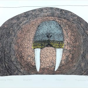 Imposing Walrus, 2009, 15" x 18", Silkscreen