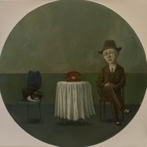 Waiting (for...), Oil on Canvas, 24x24"