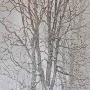 <strong>Sentinels</strong>, 2020<br>30"x 12"<br>Egg Tempera on True Gesso Birch Panel