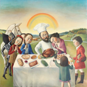 First Thanksgiving, 2020, 48" x 40", Oil on Canvas