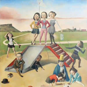 Playground, 2020, 51" x 59", Oil on Canvas