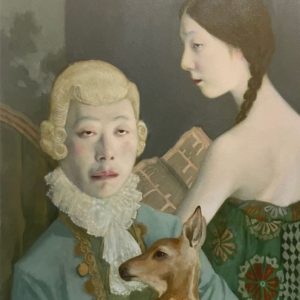 Deer Ghost II, 2021, 20" x 16", Oil On Canvas 
