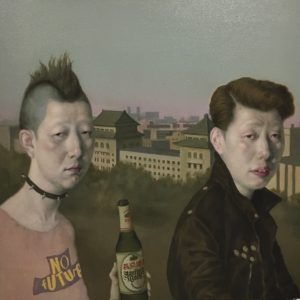 Punks, 2022,24" x 24", Oil On Canvas