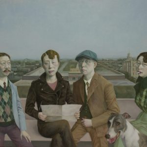 Gang Of Four, 2023, 60" x 48", Oil On Canvas
