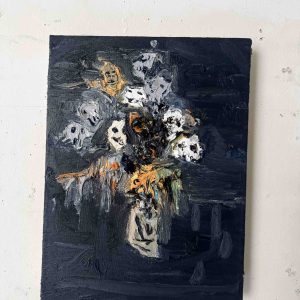 <strong>Fire Ball Island</strong>, 2018<br>16" x 12"<br>Oil On Canvas