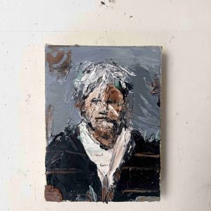 <strong>The Master</strong>, 2026<br>12" x 9"<br>Oil On Canvas